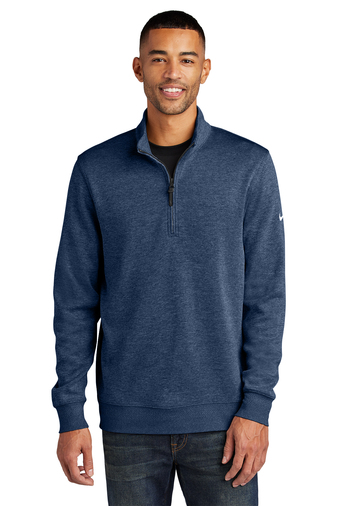 Nike Dry Corporate Adult Unisex 8.3-ounce Recycled Polyester Dri-FIT Fabric 1/2-Zip Cover-Up Sweatshirt
